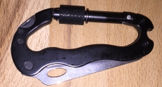 Multi Tool Alu Karabiner Messer Schraubendreher Kreuz und Schlitz