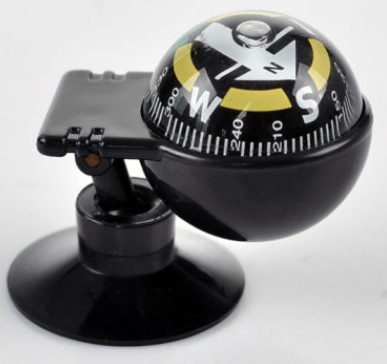 Fahrzeug Floating Kugel magnetische Navigation Kompass Schwarze Kugel geformt 