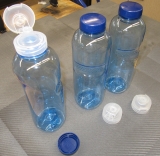 1 ltr dickwandige stabile Kunststoff- Flasche ( spritfest )