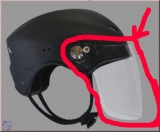 visor for microlight paramotor Helmet Apco Free Air Com III 3